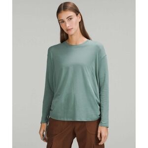 08 Lululemon Pima Cotton Side-Cinch Longsleeve Shirt